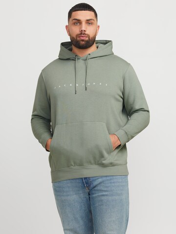 Jack & Jones Plus Sweatshirt 'JJEStar' in Green: front