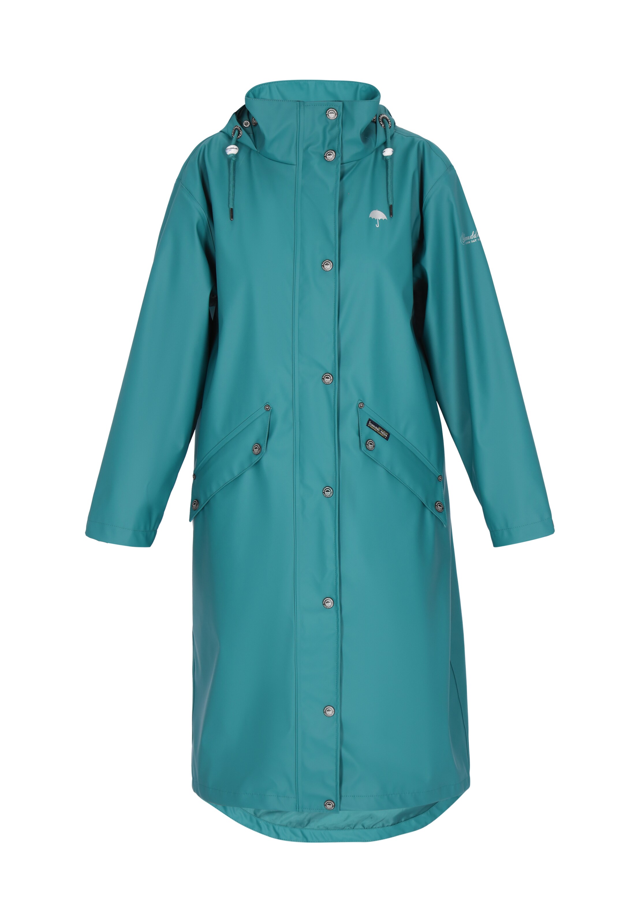 Manteau mi-saison Schmuddelwedda en vert : devant