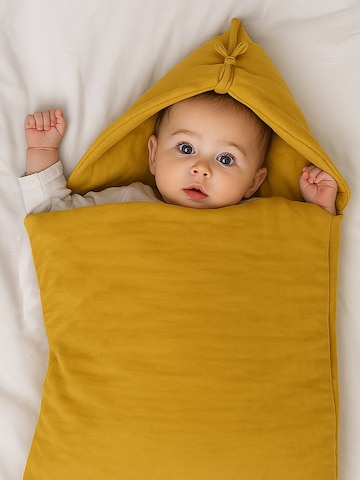 PAPATE - Saco de dormir en amarillo: frente