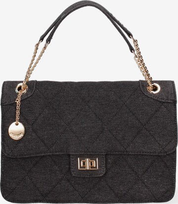 Borsa a spalla 'Borsa a Spalla Donna Nylon Ecopelle Twist Lock' di Diana&Co. in nero: frontale