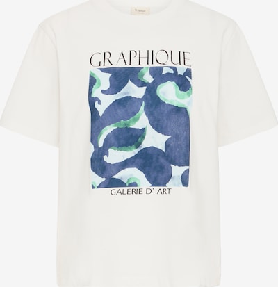 Fransa Majica 'FRWRENLY' u morsko plava / pastelno plava / zelena / bijela, Pregled proizvoda