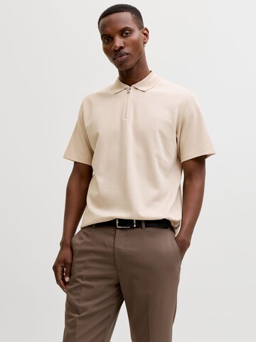 JACK & JONES Poloshirt in Beige: Vorderseite