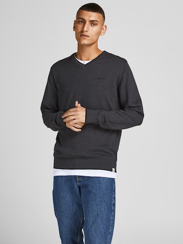 JACK & JONES Sweater 'Tons' in Grey: front