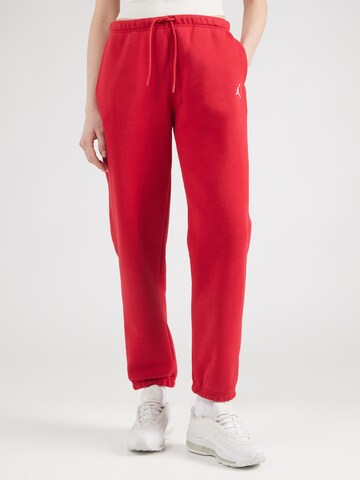 Tapered Pantaloni 'BRKLN FLC' di Jordan in rosso: frontale