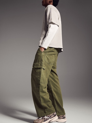 Bershka Baggy Cargo farmer - zöld