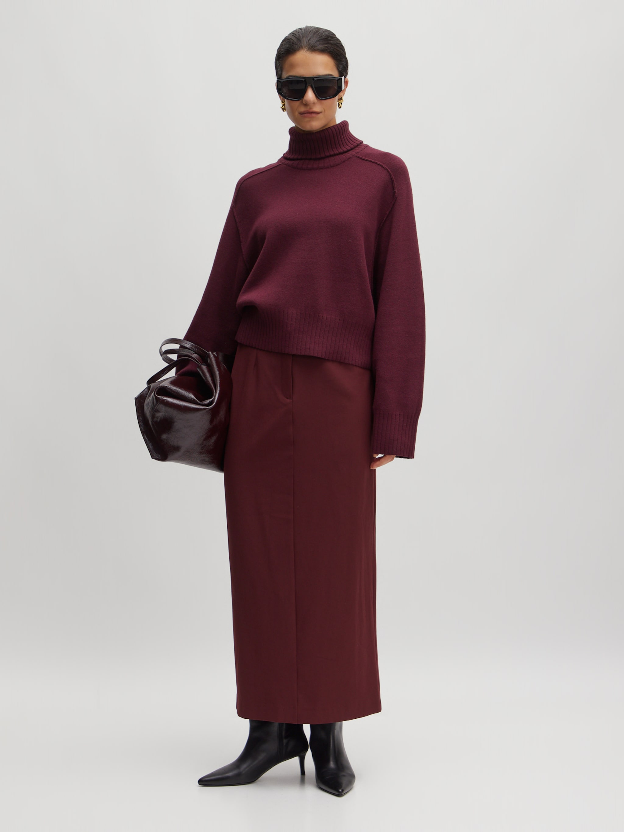 EDITED Produkte Pullover 'Maggie' burgunder