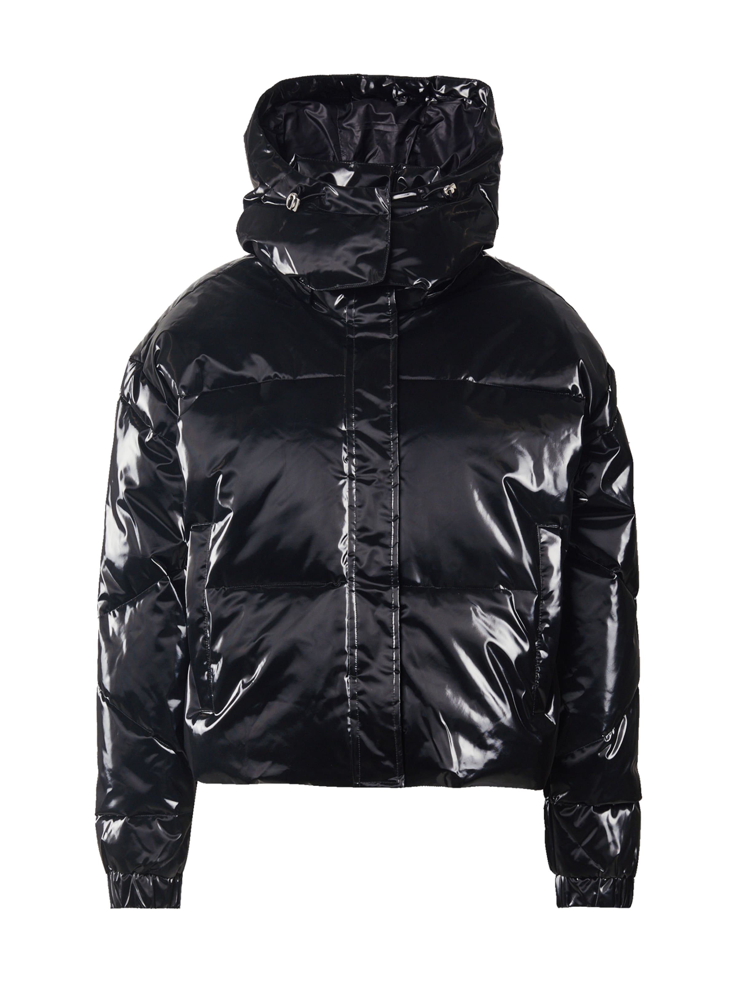 Giacca di mezza stagione di EA7 Emporio Armani in nero: frontale