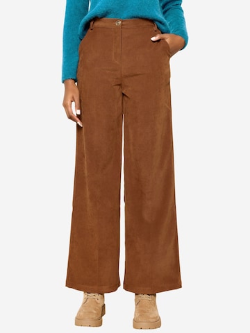 LolaLiza Loose fit Trousers in Brown: front