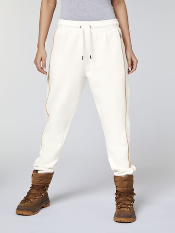 CHIEMSEE Tapered Pants in White: front