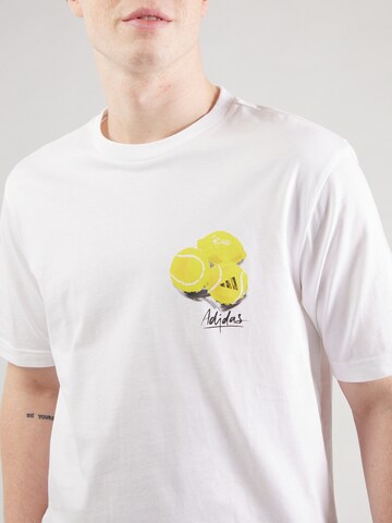 ADIDAS SPORTSWEAR - Camiseta funcional 'Lemon' en blanco