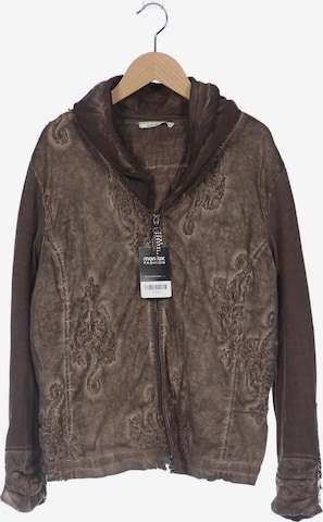 Elisa Cavaletti Jacke XXL in Braun: Vorderseite
