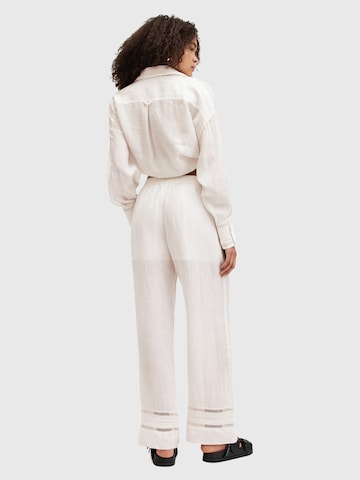 AllSaints Wide Leg Hose 'JADE' in Weiß: Rückseite