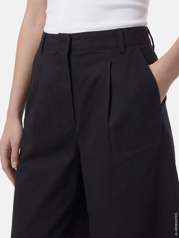 PIECES Regular Pleat-front trousers in Black