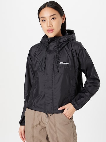 COLUMBIA - Chaqueta de montaña 'Flash Challenger' en negro: frente