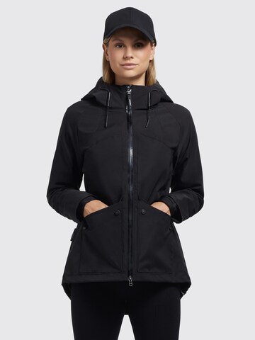 khujo Between-Season Jacket 'NADELA' in Black: front