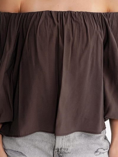 MixRay Blusa em L em castanho, Vista do artigo