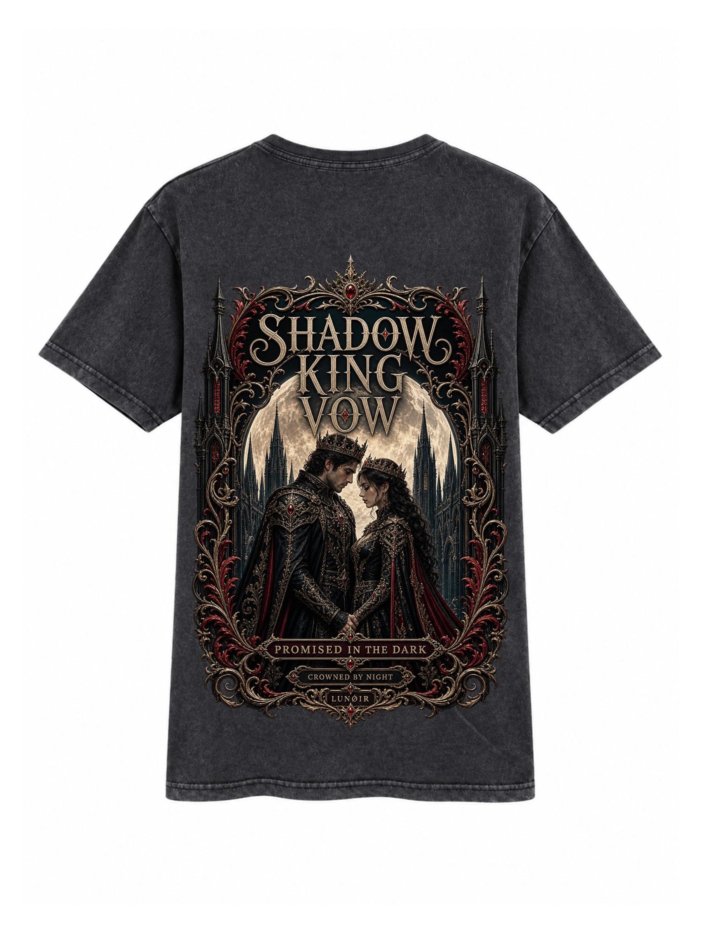 LUNØIR Studio Shirt 'Shadow King Vow'‌ in Schwarz: Vorderseite