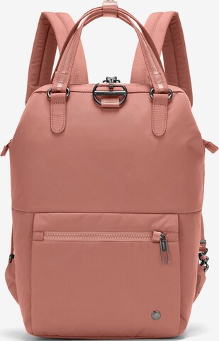 Pacsafe Backpack 'Citysafe' in Pink: front