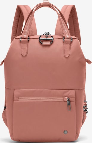 Pacsafe Backpack 'Citysafe' in Pink: front