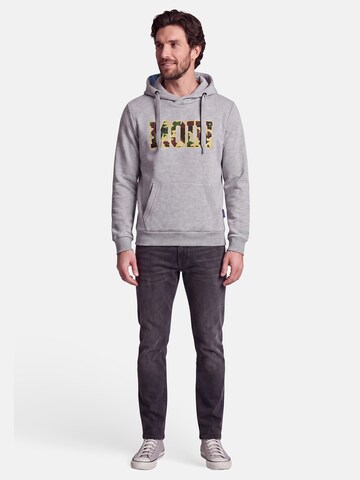 salzhaut Sweatshirt 'Heff - Moin' in Grey: front