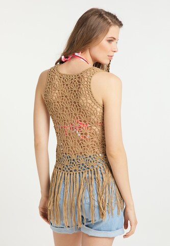 usha FESTIVAL Knitted Top in Beige