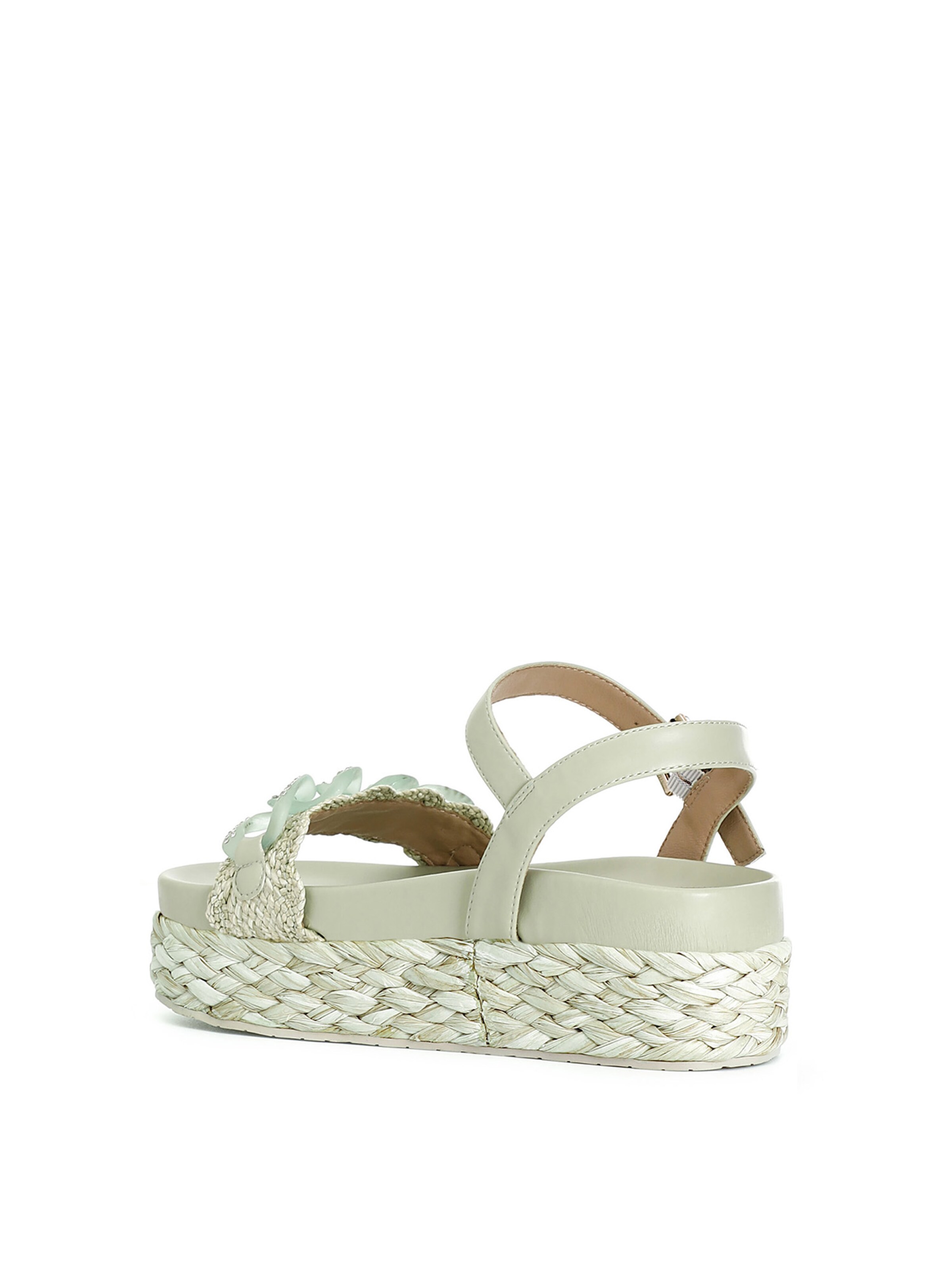 Sandalo di CAFè NOIR in verde: frontale