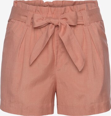 LASCANA Regular Shorts in Pink: predná strana