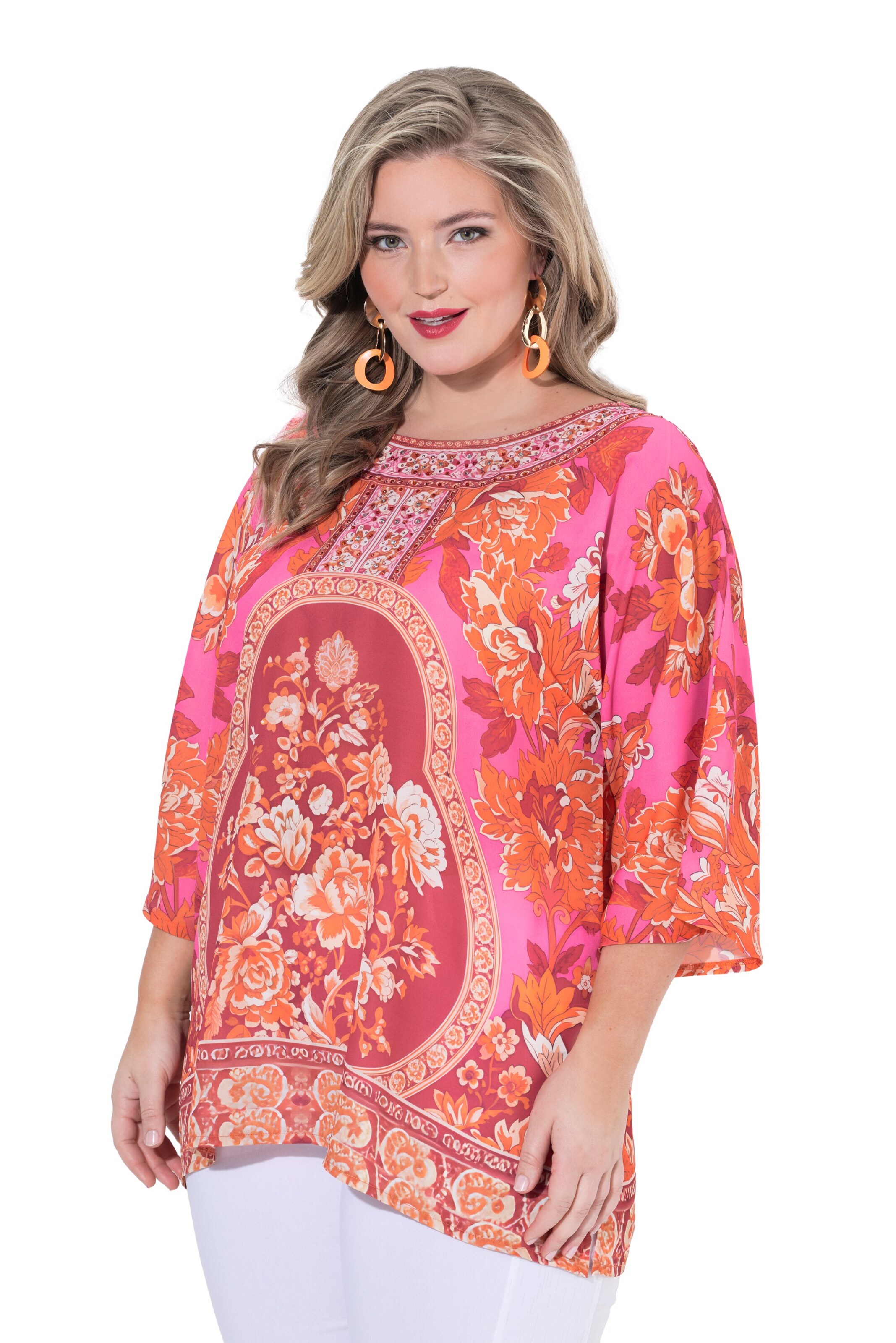 MIAMODA Blouse in Rood: voorkant