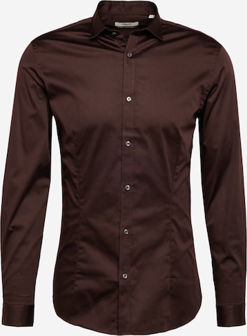 Chemise 'Parma' JACK & JONES en marron : devant