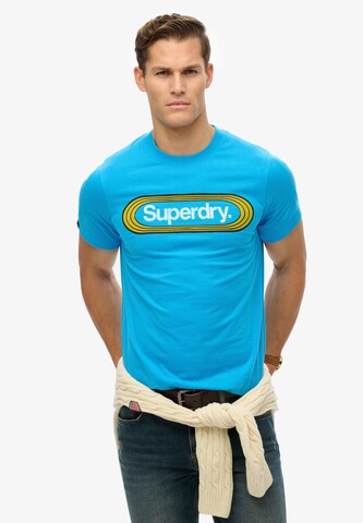 Superdry T-Shirt 'Trade Tab' in Blau: Vorderseite
