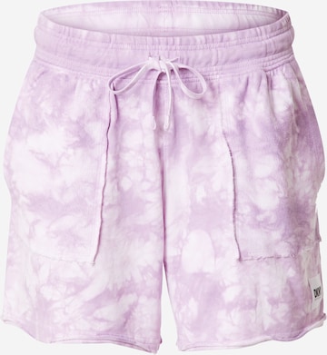 DKNY Performance Pants in Purple: front