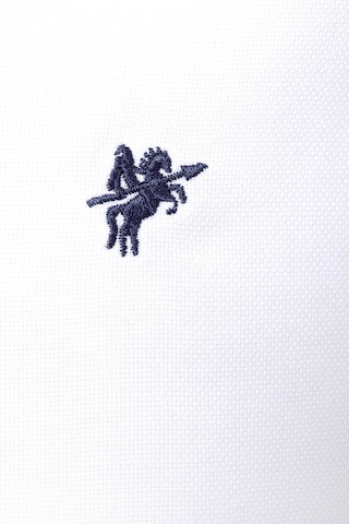 DENIM CULTURE Средняя посадка Деловая рубашка 'JONES' в Белый