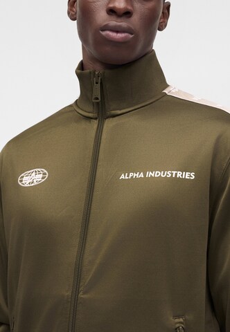 Veste de survêtement ALPHA INDUSTRIES en vert