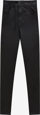 Pull&Bear Skinny Jeans in Black: front