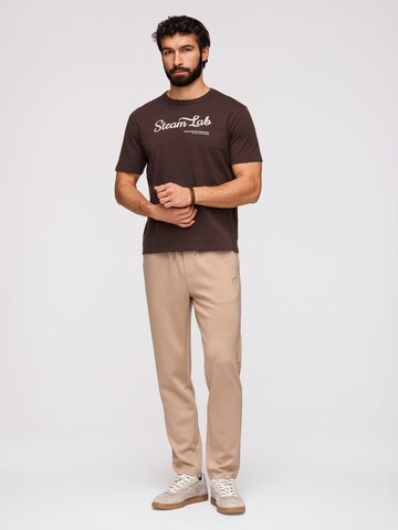 Regular Pantalon chino Ombre en beige