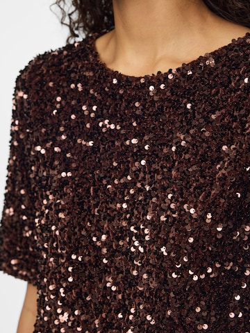 PIECES Bluse 'PCKAMMY' in Braun