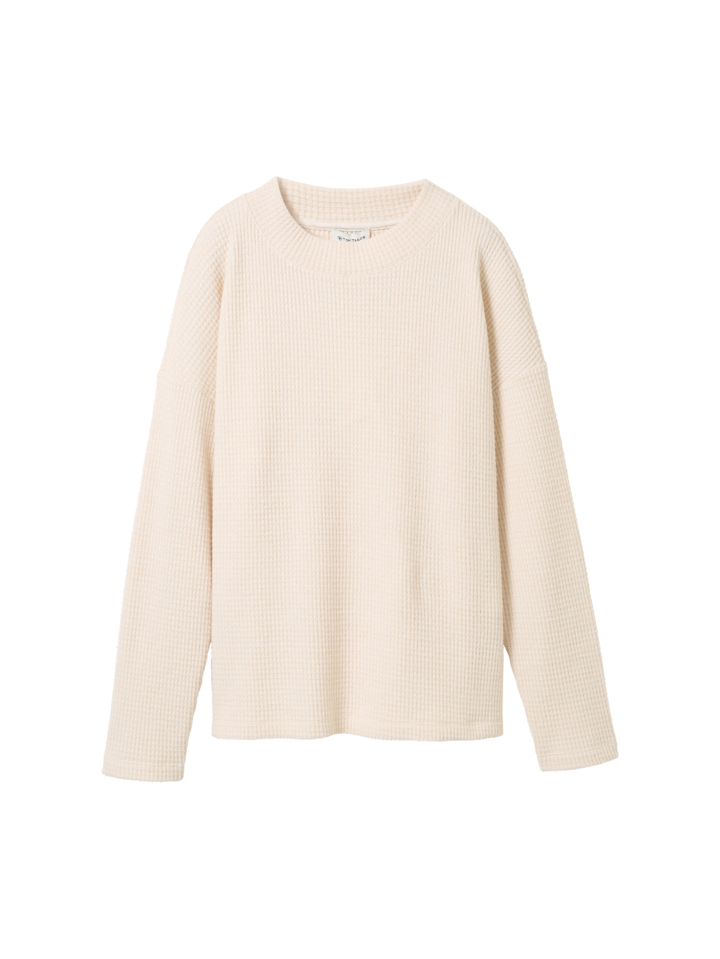 TOM TAILOR Sweater in Beige: front
