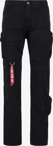 ALPHA INDUSTRIES - Calças cargo 'Tactical' em preto: frente