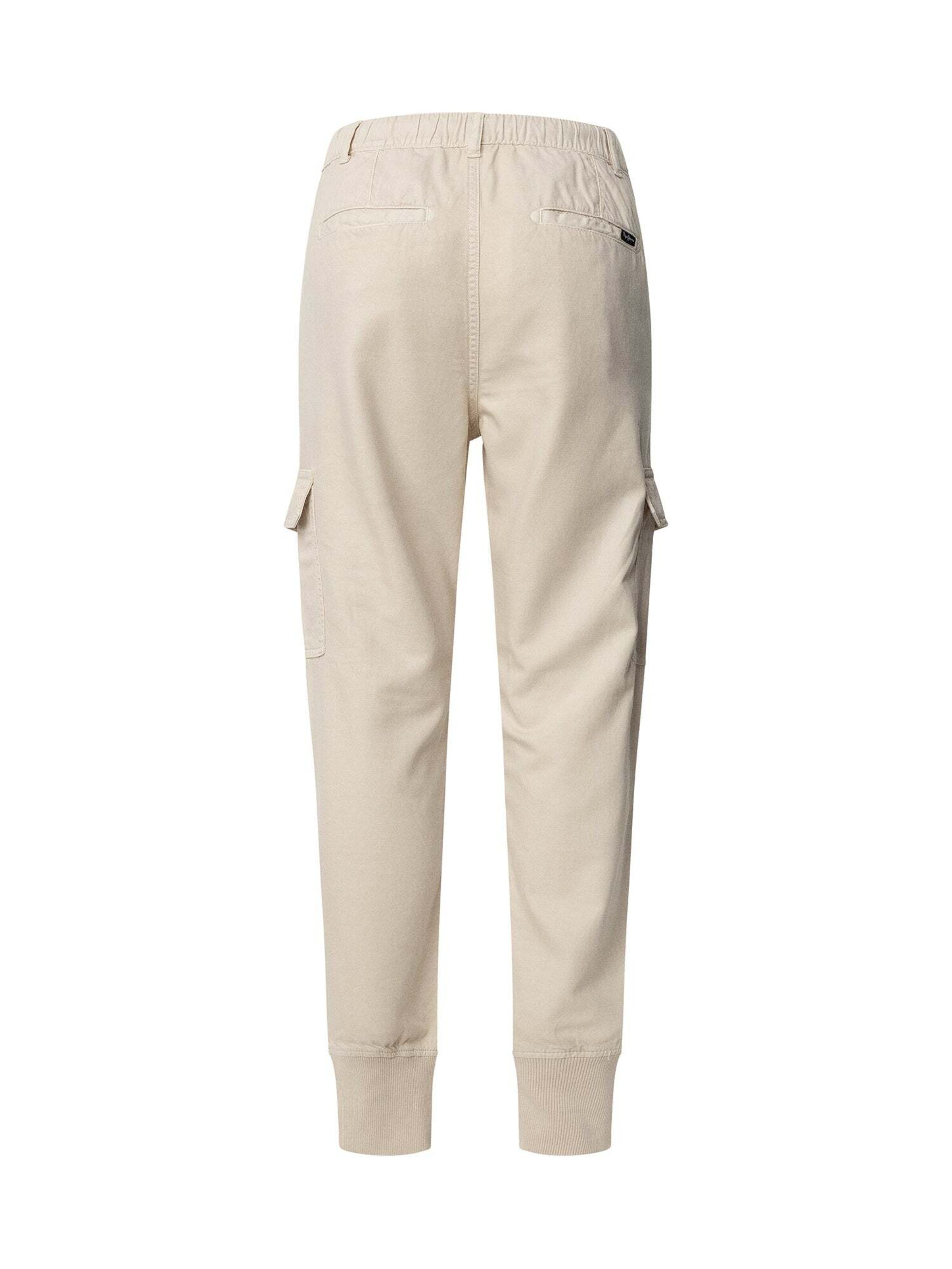 Effilé Pantalon cargo 'New Crusade' Pepe Jeans en blanc