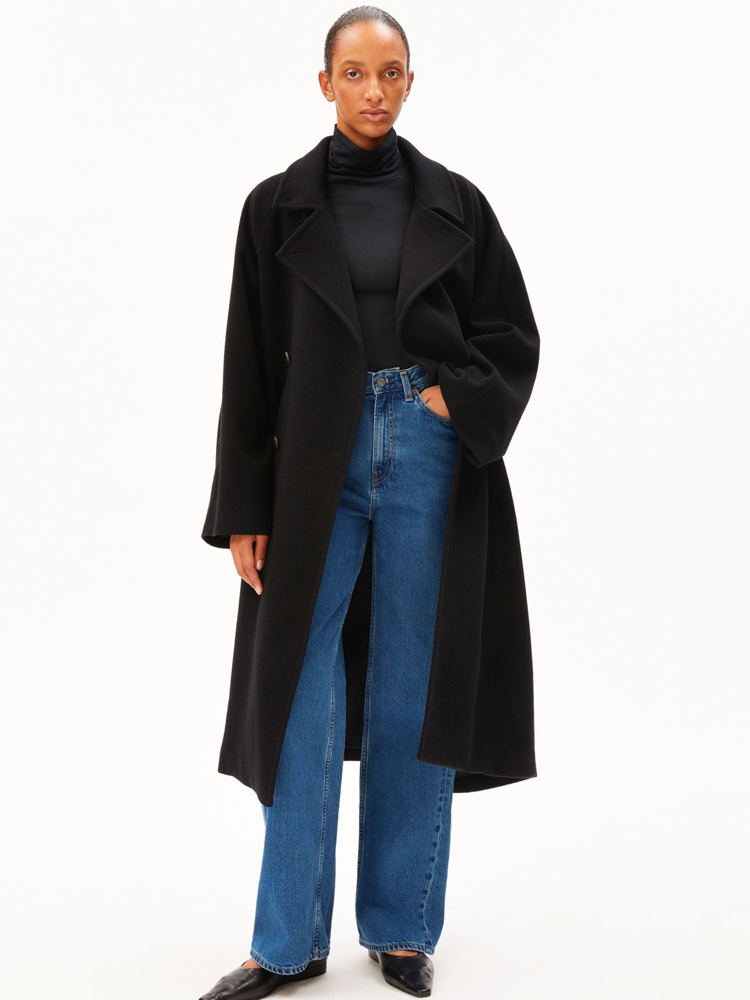 ARMEDANGELS Mantel in Schwarz