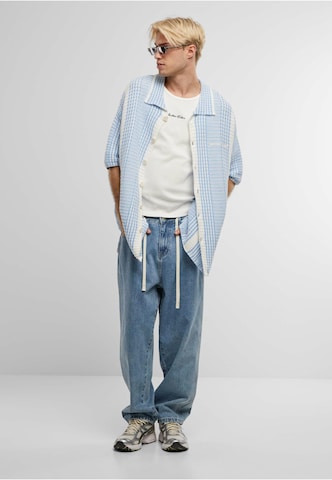 Another Cotton Lab Comfort Fit Strickjacke in Blau