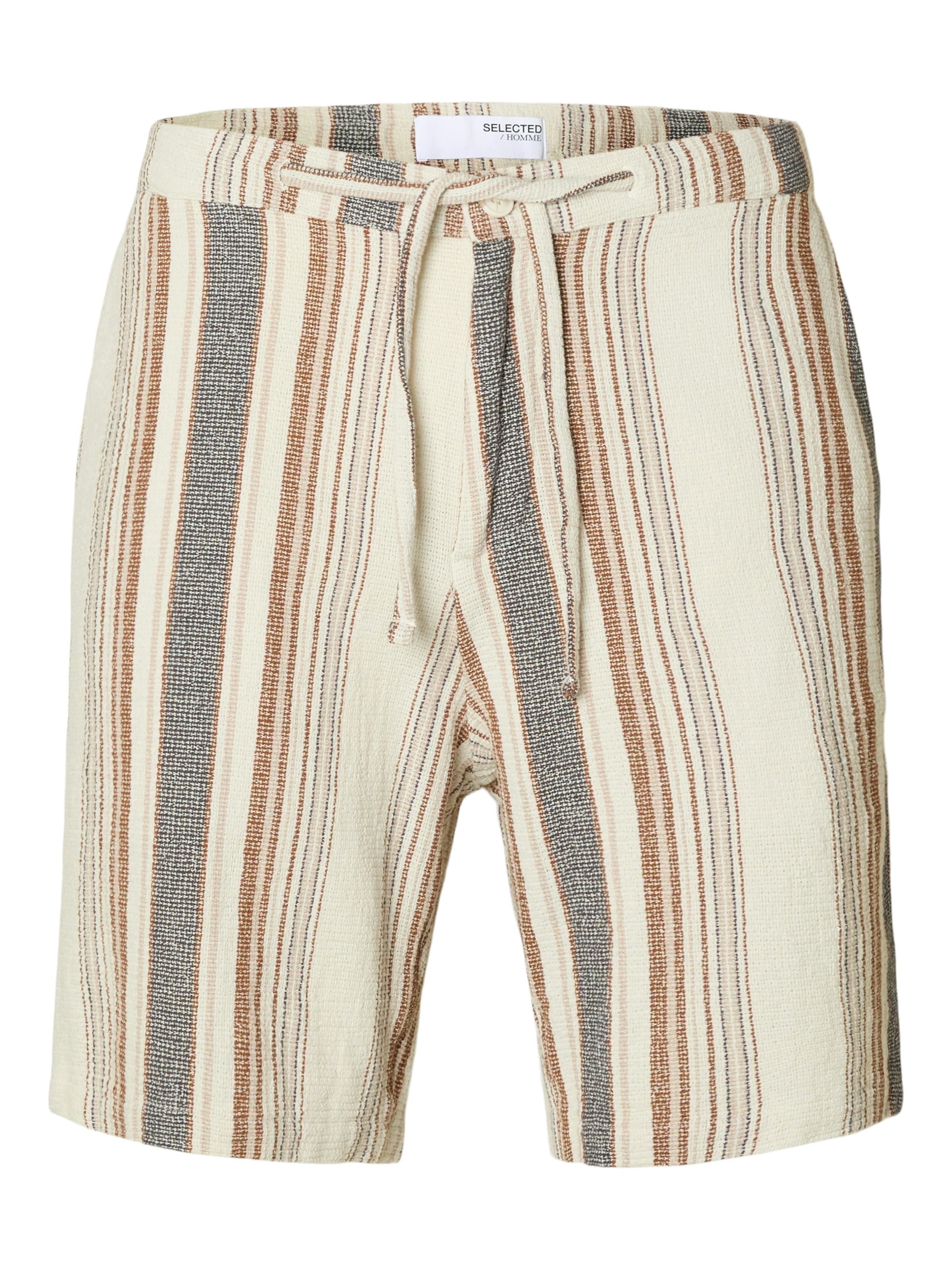 SELECTED Обычный Штаны 'REGSAL' в Бежевый: спереди
