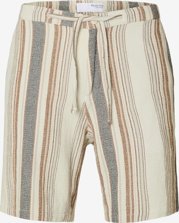 SELECTED Regular Hose 'REGSAL' in Beige: Vorderseite