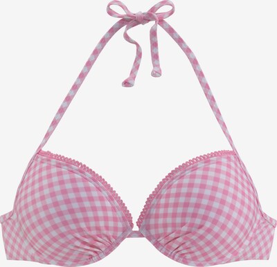 BUFFALO Bikinitop in pink / weiß, Produktansicht