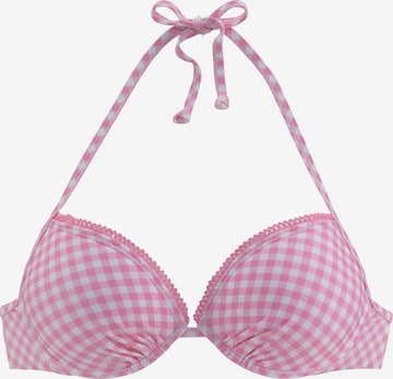 Top per bikini di BUFFALO in rosa: frontale