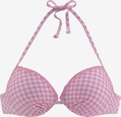 BUFFALO Bikinitop in pink / weiß, Produktansicht