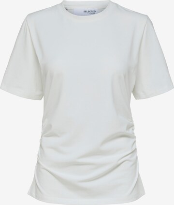 T-shirt 'Chloe' SELECTED FEMME en blanc : devant