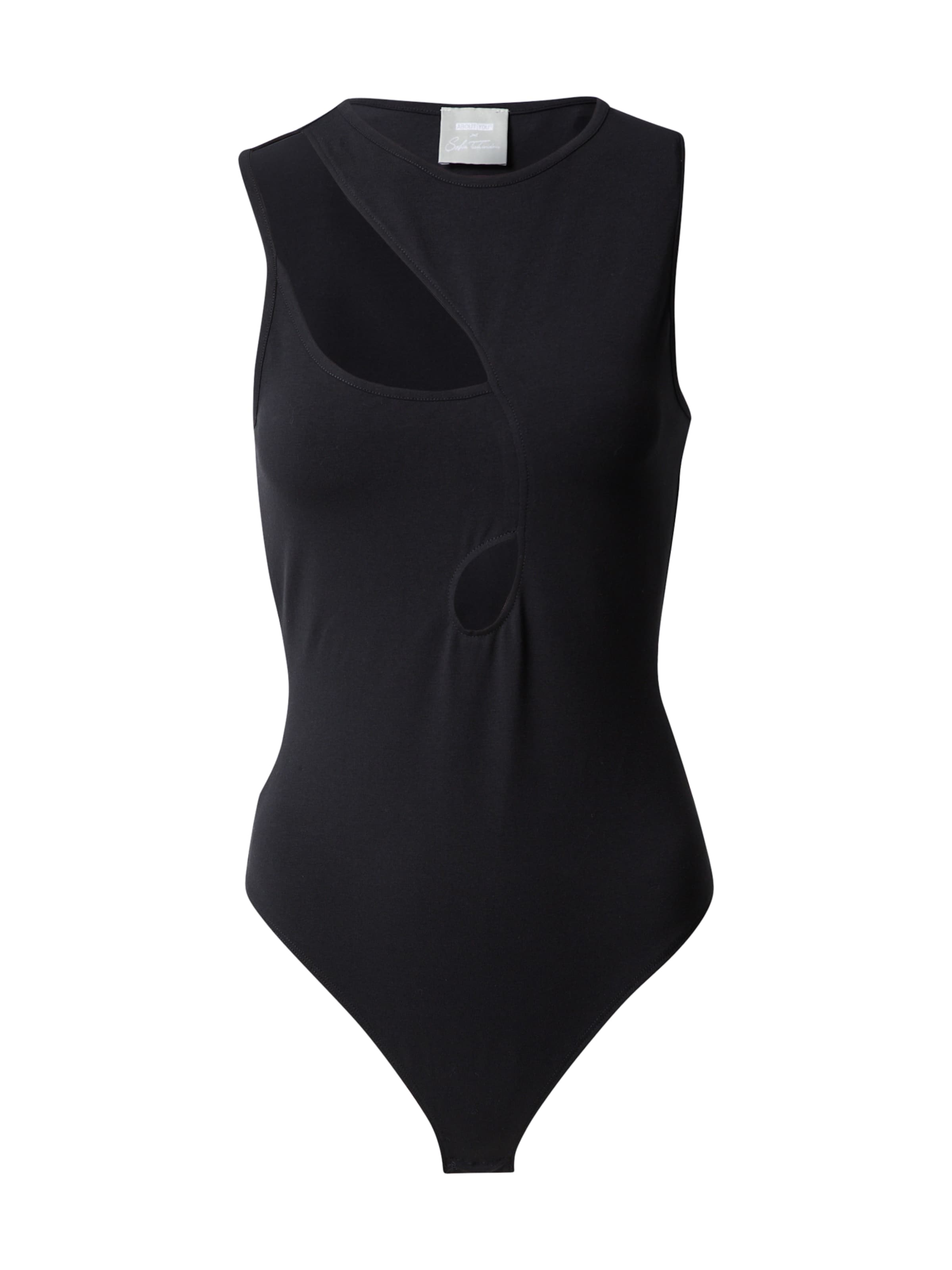 ABOUT YOU x Sofia Tsakiridou Tričkové body – černá: přední strana