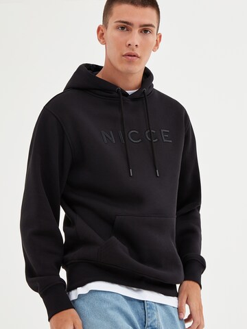 Nicce Sweatshirt 'MERCURY' in Zwart: voorkant