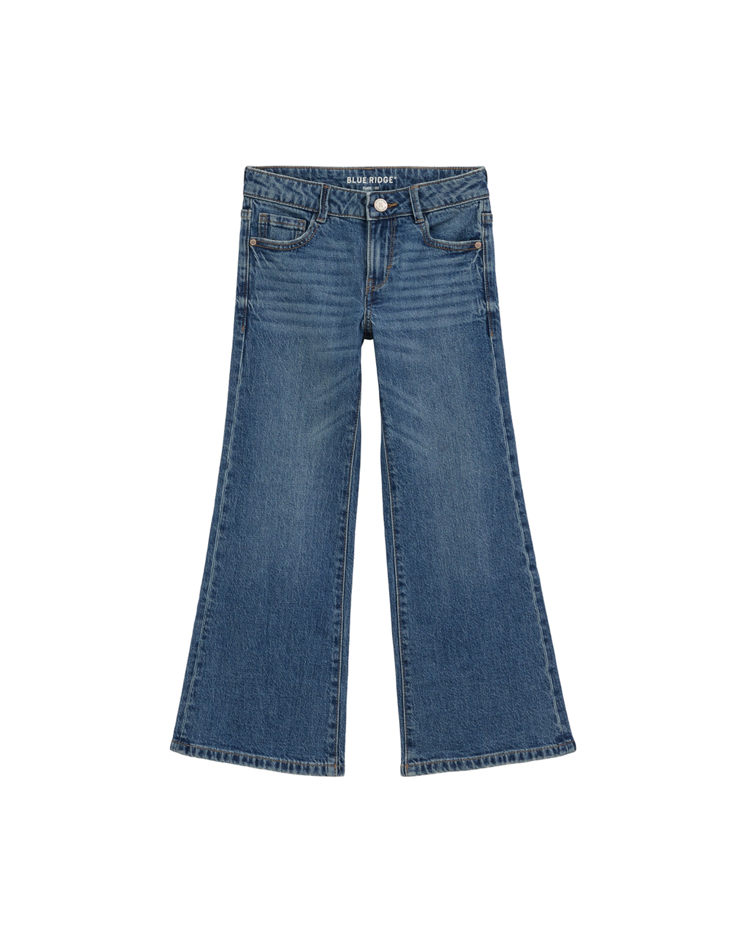 évasé Jean WE Fashion en bleu : devant
